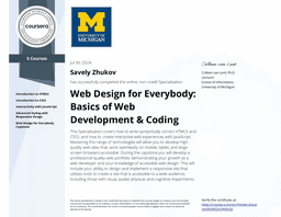 Web Design for Everybody: Basics of Web Development & Coding Specialization